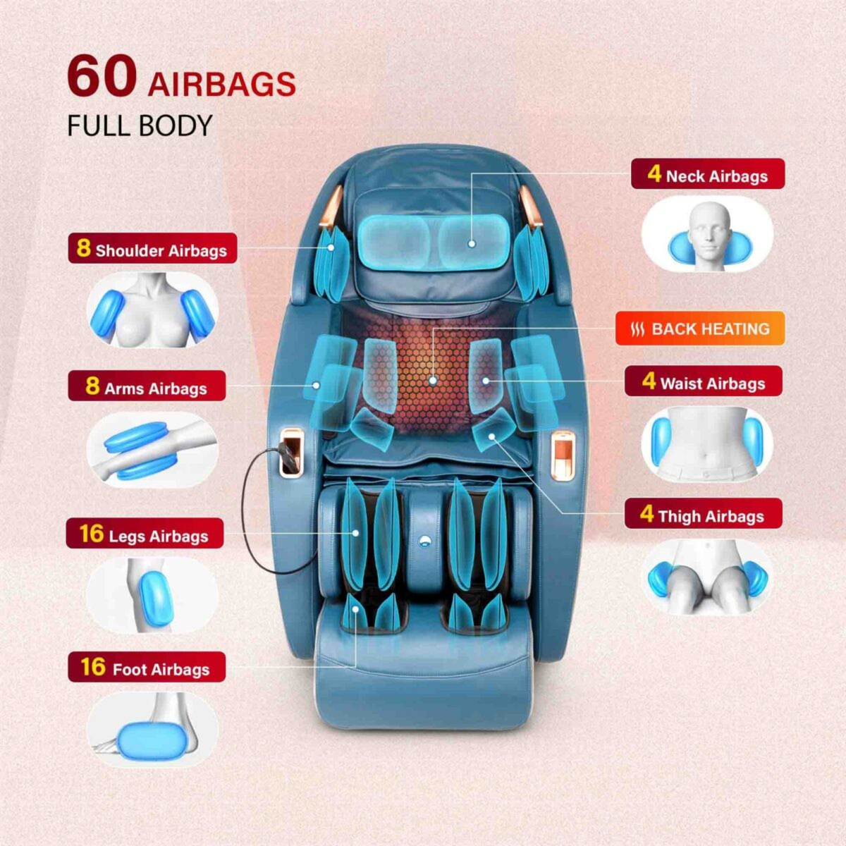 3D Full Body Zero Gravity Luxury Massage Chair