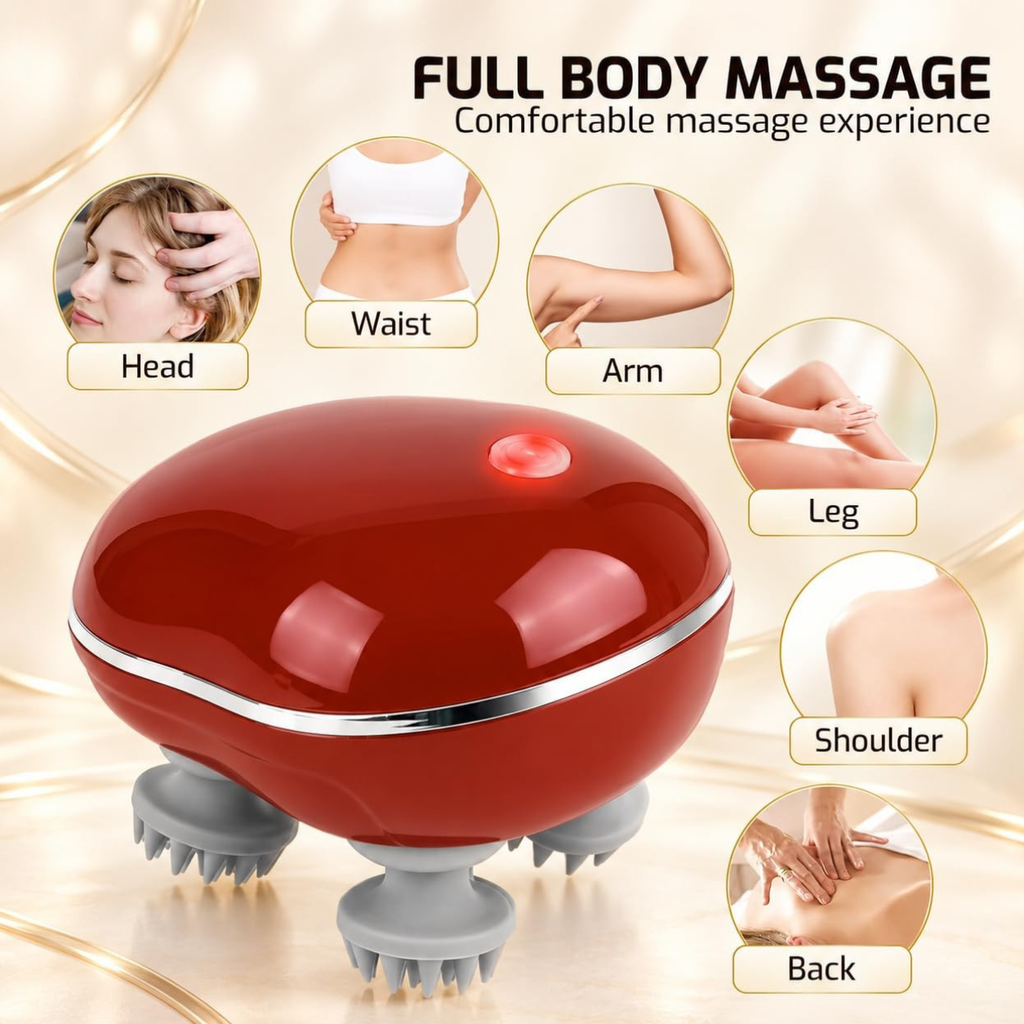 Head Massager Machine Mini Automatic Rechargable  Waterproof Cordless Tool