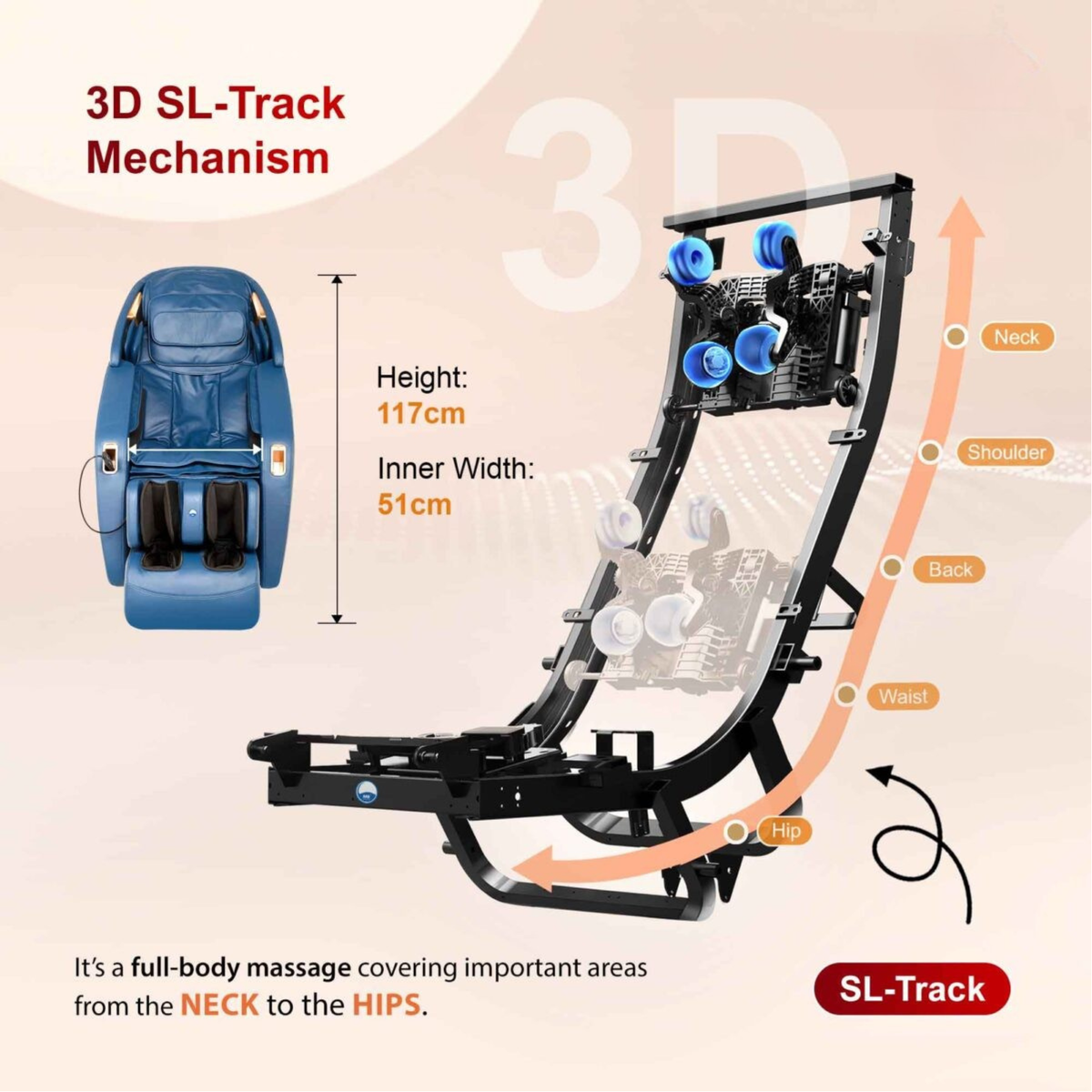 3D Full Body Zero Gravity Luxury Massage Chair