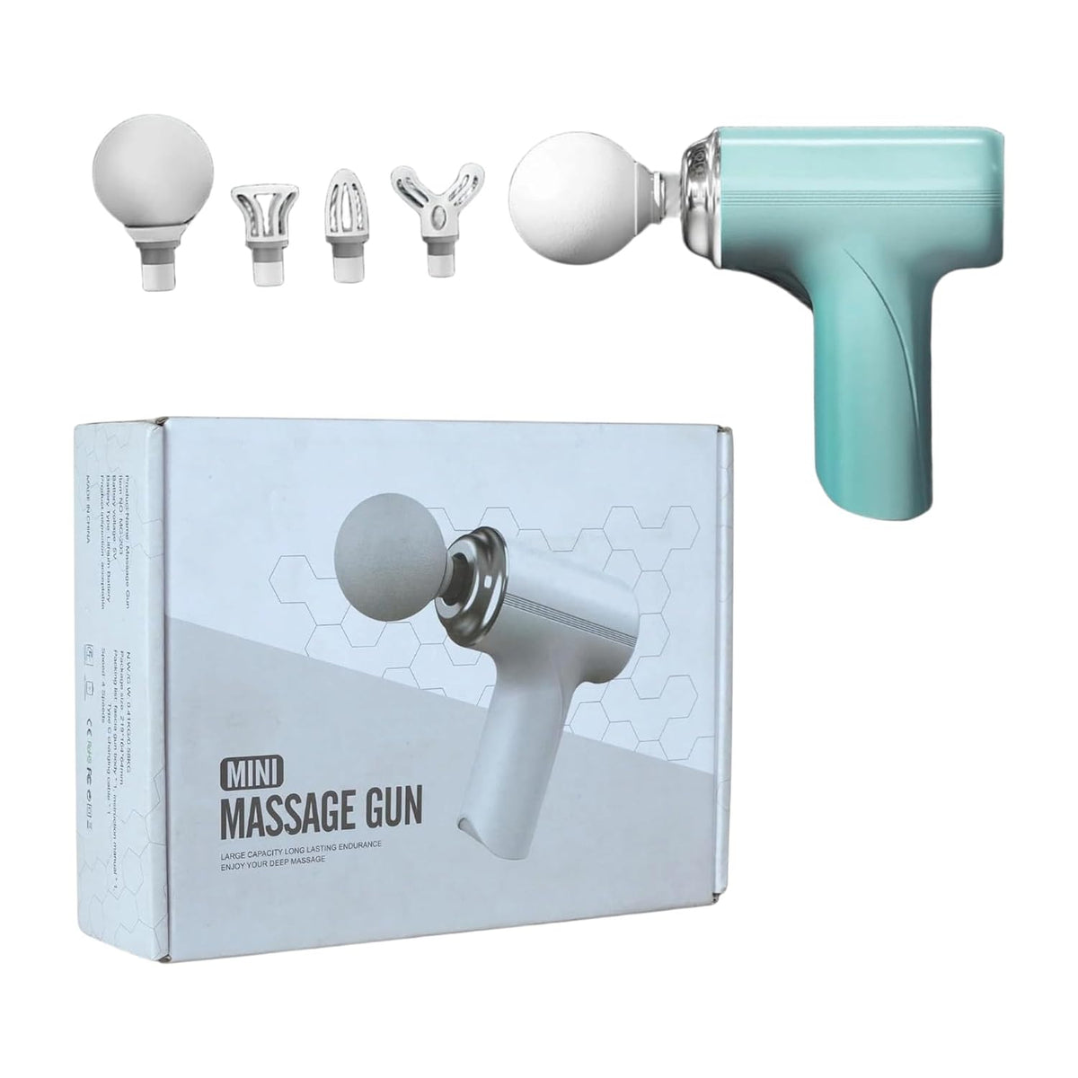 Percussion Massage Gun with 4 Attachments