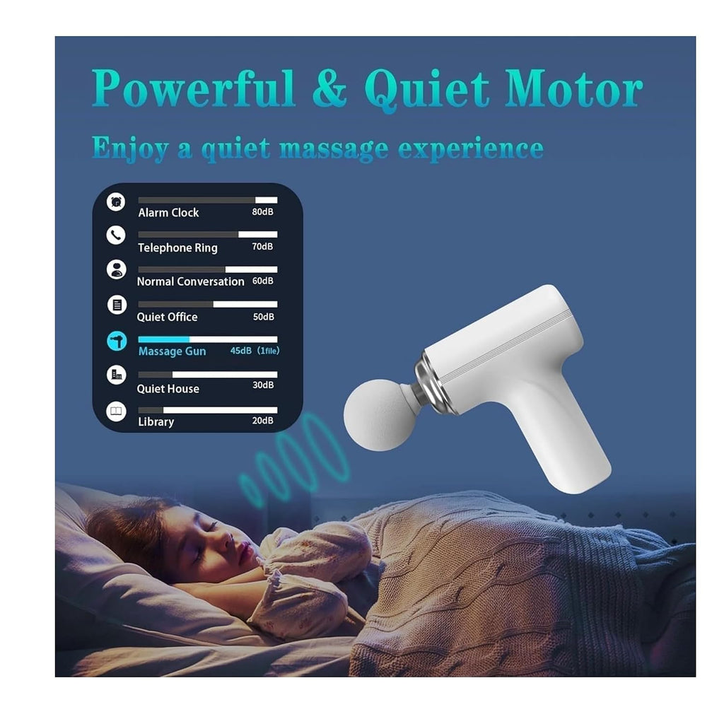 Percussion Massage Gun with 4 Attachments